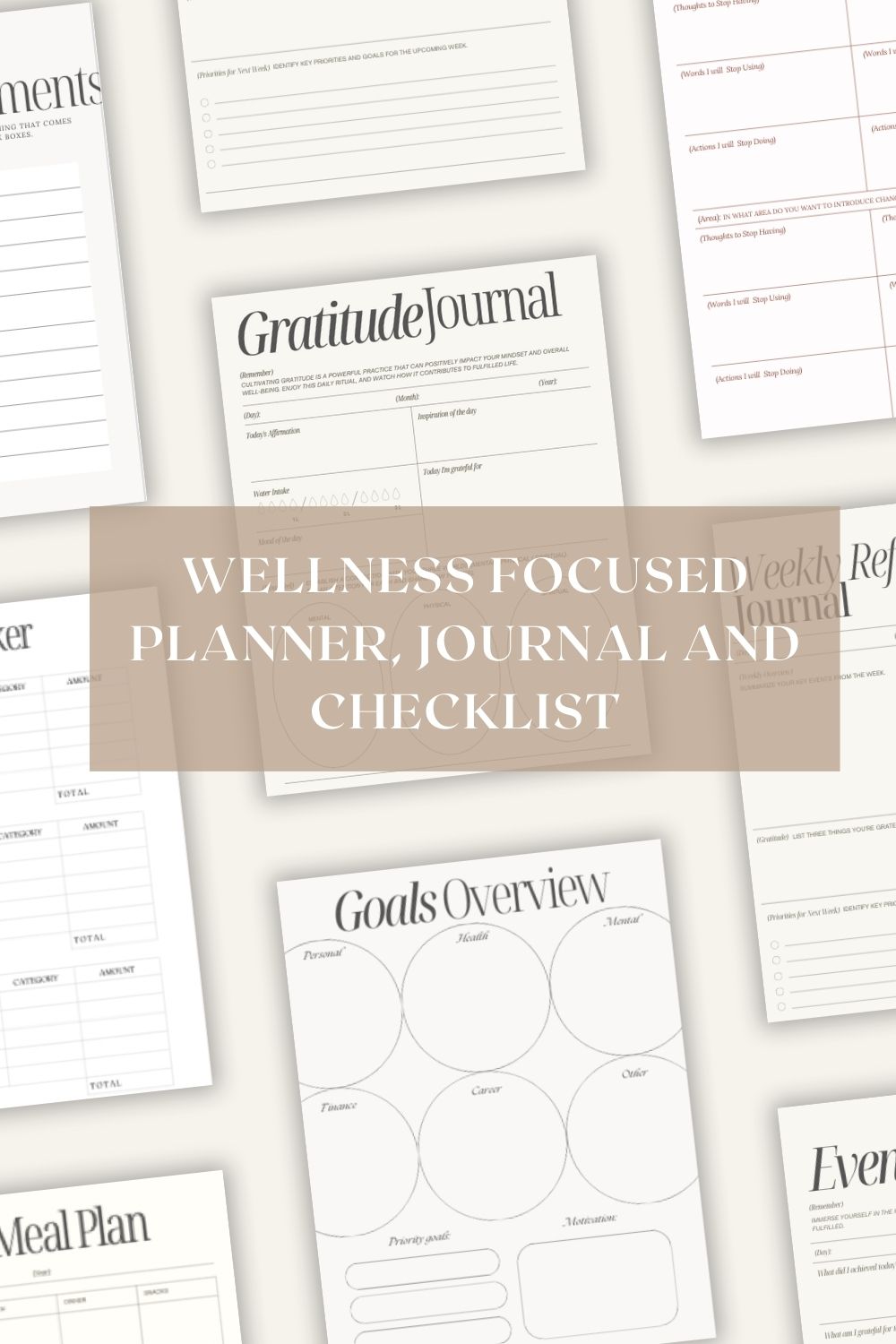 This is the mockup page of The Productivity Planner, Journal and Checklist. This is the digital planner for iPad, and self care planner. my weekly planner reusable planner a4 diary minimalist planner journal planner undated planner goal setting planner action planner